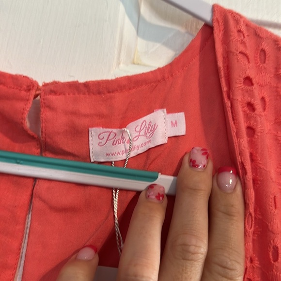 NWT Coral Pink Lily Dress size medium - Picture 3 of 4